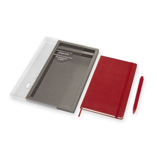 DÁRKOVÁ SADA ZÁPISNÍK MOLESKINE A KULIČKOVÉ PERO GO PEN - TVRDÉ DESKY - L, LINKOVANÝ 1331/1717223 - DIÁRE A ZÁPISNÍKY - OSTATNÉ