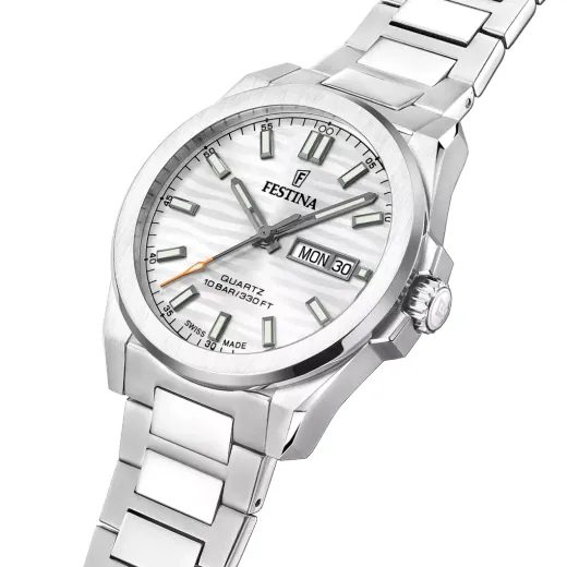 FESTINA SWISS MADE DUNE SILVER 20073/1 - SWISS MADE - ZNAČKY