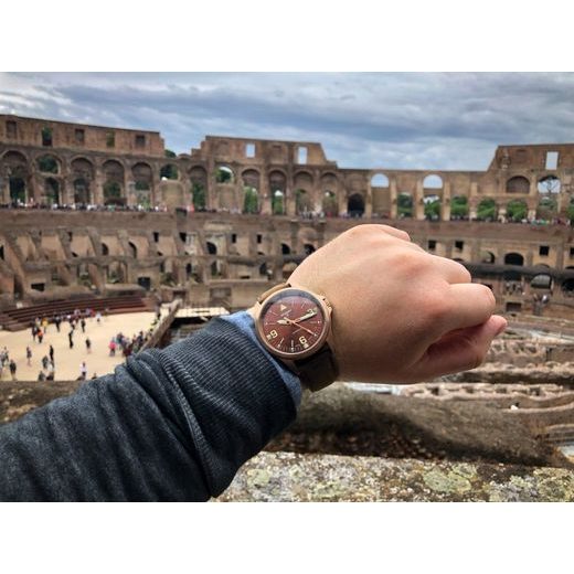 TRASER P67 OFFICER PRO AUTOMATIC BRONZE BROWN KOŽA - HERITAGE - ZNAČKY