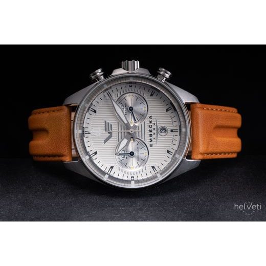 VOSTOK EUROPE LIMITOVANÁ EDÍCIA EMBÉČKA CHRONO LINE 6S21-325A491 – HNEDÝ KOŽENÝ REMIENOK - EMBÉČKA - ZNAČKY