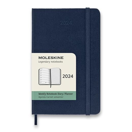 DIÁŘ MOLESKINE 2024 VÝBĚR BAREV - TÝDENNÍ - TVRDÉ DESKY - L 1206/57230 - DIÁRE A ZÁPISNÍKY - OSTATNÉ