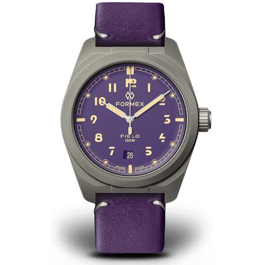 FORMEX FIELD AUTOMATIC ULTRA VIOLET BOLGHERI VIOLET LEATHER STRAP 0660.1.6593.799 - FIELD AUTOMATIC - ZNAČKY