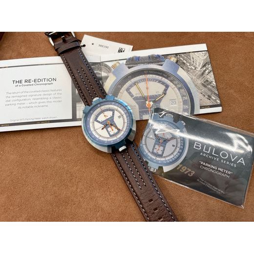 BULOVA PARKING METER CHRONOGRAPH 98B390 - ARCHIVE SERIES - ZNAČKY