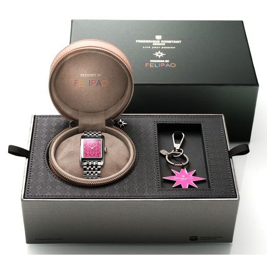 FREDERIQUE CONSTANT CLASSICS CARRÉE BLUSH EDITION BY FELIPAO FC-200PI2C6B - CLASSICS LADIES - ZNAČKY