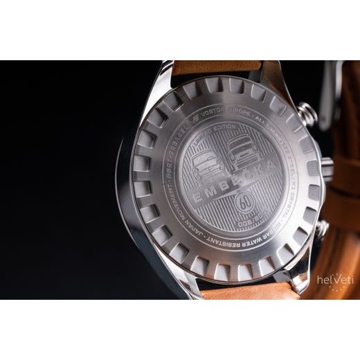 VOSTOK EUROPE LIMITOVANÁ EDICE EMBÉČKA CHRONO LINE 6S21-325A491 – ČIERNY KOŽENÝ REMIENOK - EMBÉČKA - ZNAČKY
