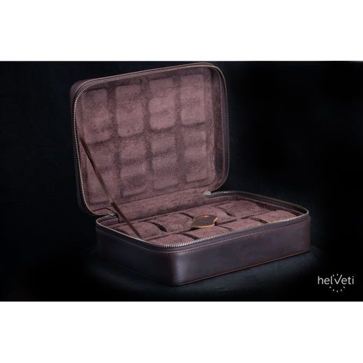 KOŽENÉ PUZDRO NA HODINKY HELVETI - BOXY NA HODINKY - OSTATNÉ