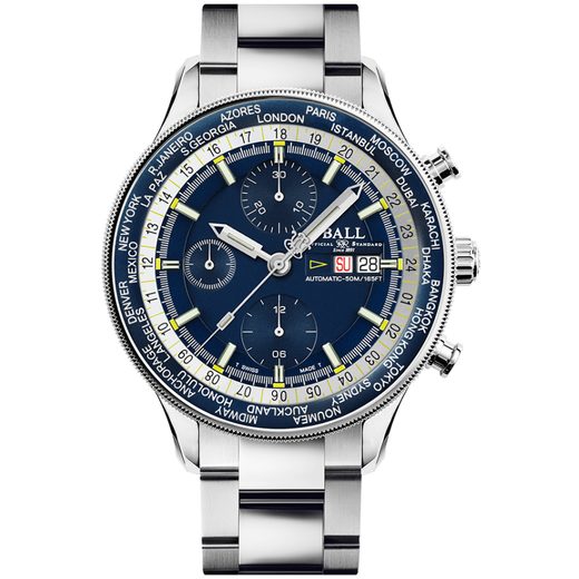 BALL ENGINEER II NAVIGATOR WORLD TIME CHRONOGRAPH CM3388D-S-BE - ENGINEER II - ZNAČKY