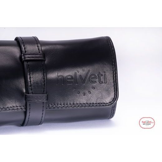KOŽENÉ ROLOVACIE CESTOVNÉ PUZDRO HELVETI - ČIERNÉ - BOXY NA HODINKY - OSTATNÉ