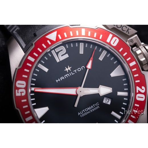 HAMILTON KHAKI NAVY KHAKI NAVY FROGMAN TITANIUM AUTO H77805335 - KHAKI NAVY - ZNAČKY