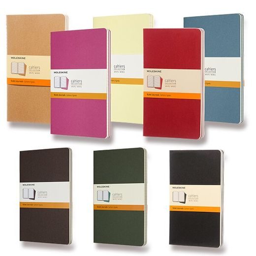 SEŠITY MOLESKINE CAHIER VÝBĚR BAREV, 3KS - MĚKKÉ DESKY - L, LINKOVANÝ 1331/22372 - DIÁRE A ZÁPISNÍKY - OSTATNÉ