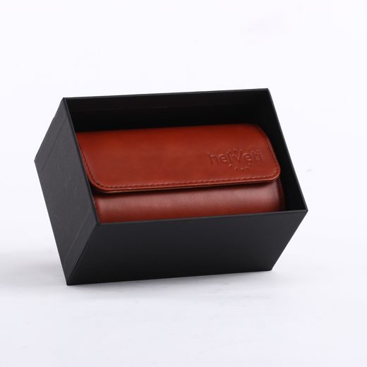 KOŽENÉ CESTOVNÉ PUZDRO HELVETI (PRE 2 HODINKY) - BOXY NA HODINKY - OSTATNÉ