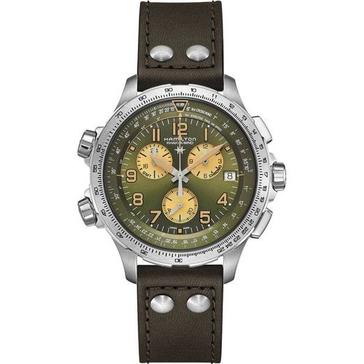 HAMILTON KHAKI AVIATION X-WIND GMT CHRONO QUARTZ H77932560 - KHAKI AVIATION - ZNAČKY