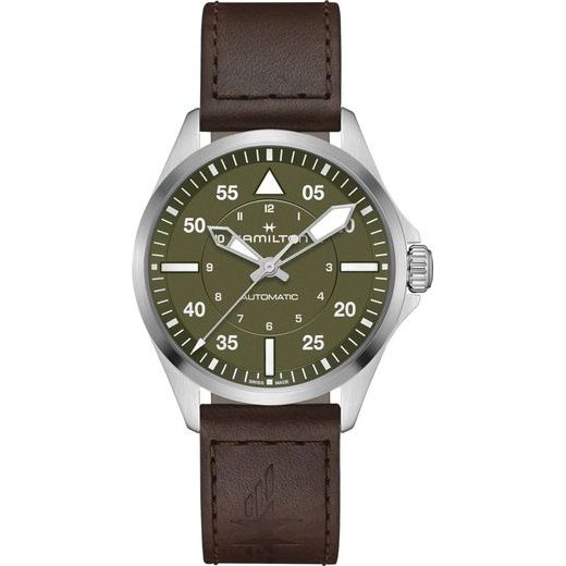 HAMILTON KHAKI AVIATION PILOT DAY DATE AUTO 39MM H76305560 - KHAKI AVIATION - ZNAČKY