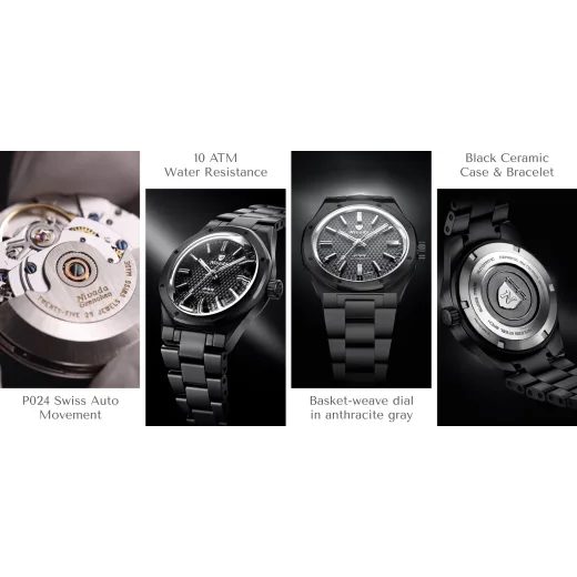 NIVADA GRENCHEN F77 BLACK CERAMIC BRAIDED - F77 - ZNAČKY