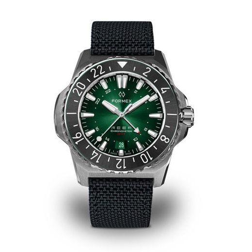 FORMEX REEF GMT AUTOMATIC CHRONOMETER GREEN DIAL WITH RED GMT - REEF - ZNAČKY