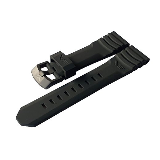 SILIKONOVÝ ŘEMÍNEK VOSTOK EUROPE 22MM PRO NUCLEAR SUBMARINE - ČERNÁ SPONA - REMIENKY - OSTATNÉ