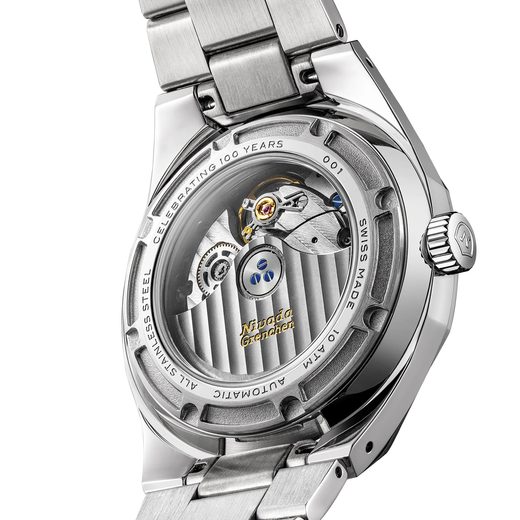NIVADA GRENCHEN F77 MKII SMOKY QUARTZ – 100 YEARS – 38 MM - F77 - ZNAČKY