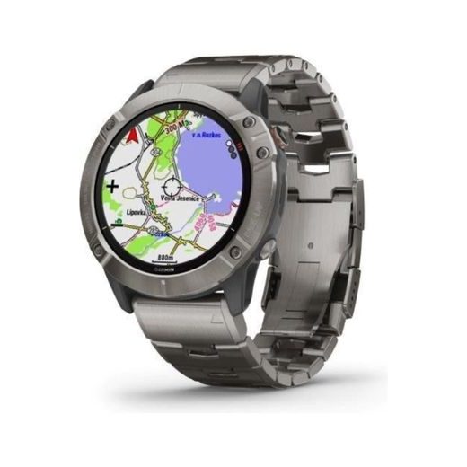 GARMIN FENIX6X PRO SOLAR, TITANIUM/TITANIUM BAND (MAP/MUSIC) 010-02157-24 - ARCHÍV