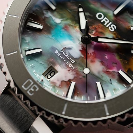 ORIS AQUIS DATE 36,5 MM UPCYCLE 01 733 7770 4150-SET - AQUIS - ZNAČKY