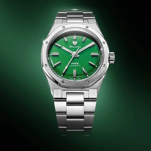 NIVADA GRENCHEN F77 MK2 JADE – 100 YEARS – 38 MM - F77 - ZNAČKY