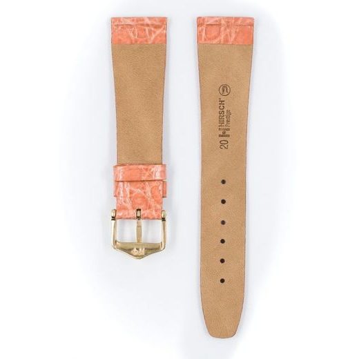 ŘEMÍNEK HIRSCH PRESTIGE 1 CROCODILE - RŮŽOVÝ, LESK - REMIENKY - OSTATNÉ