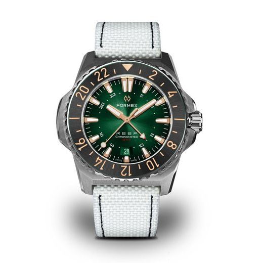 FORMEX REEF GMT AUTOMATIC CHRONOMETER GREEN DIAL WITH ROSE GOLD - REEF - ZNAČKY