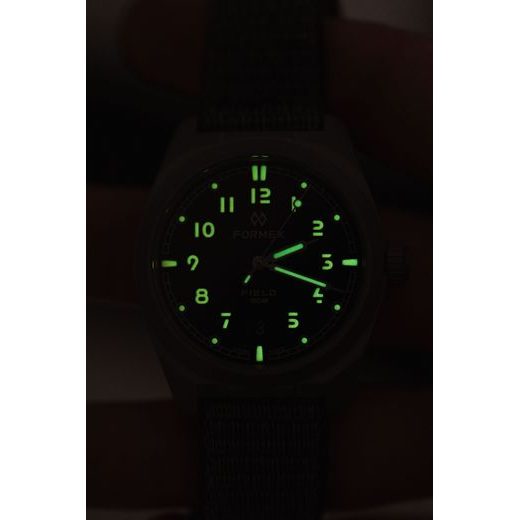 FORMEX FIELD AUTOMATIC PETROL BLUE FIELD NYLON-VELCRO BLUE STRAP 0660.1.6533.131 - FIELD AUTOMATIC - ZNAČKY