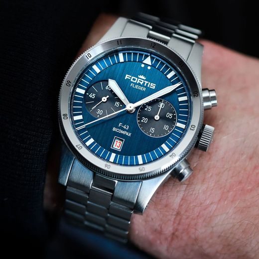 FORTIS FLIEGER F-43 BICOMPAX LIBERTY BLUE F4240012 - FLIEGER - ZNAČKY
