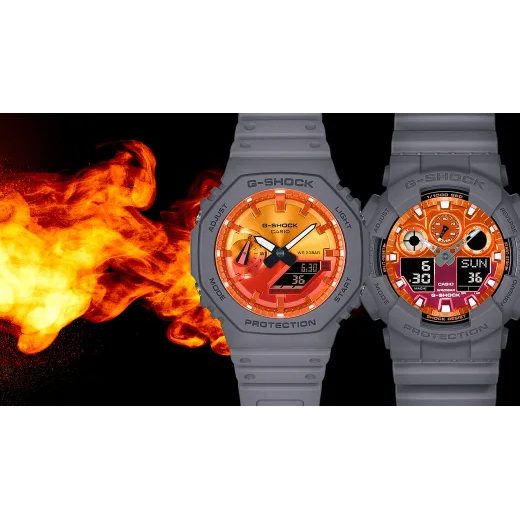 CASIO G-SHOCK GA-2100FL-8AER FLAME INSIDE - G-SHOCK - ZNAČKY