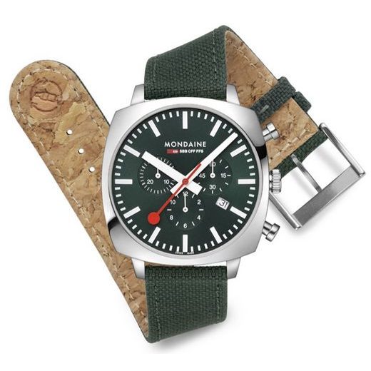 MONDAINE SQUAR CHRONO MSL.41460.LF.SET - CUSHION - ZNAČKY