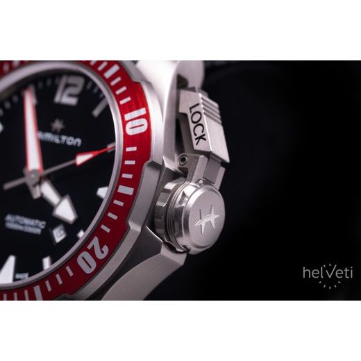 HAMILTON KHAKI NAVY KHAKI NAVY FROGMAN TITANIUM AUTO H77805335 - KHAKI NAVY - ZNAČKY