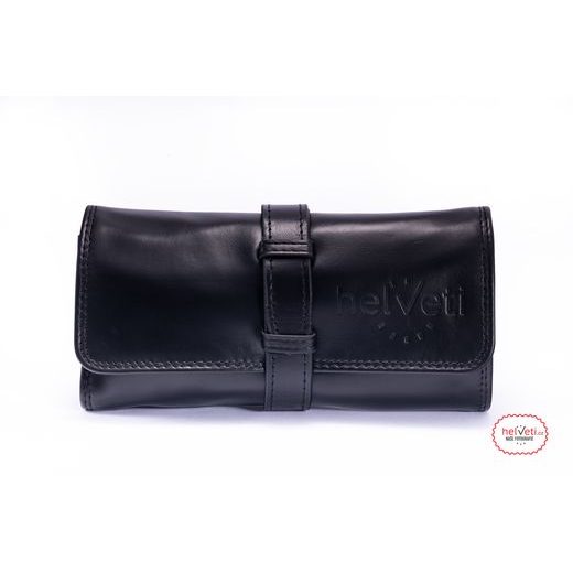 KOŽENÉ ROLOVACIE CESTOVNÉ PUZDRO HELVETI - ČIERNÉ - BOXY NA HODINKY - OSTATNÉ