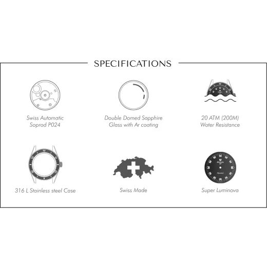 NIVADA GRENCHEN AQUAMAR BLACK - ANTARCTIC - ZNAČKY