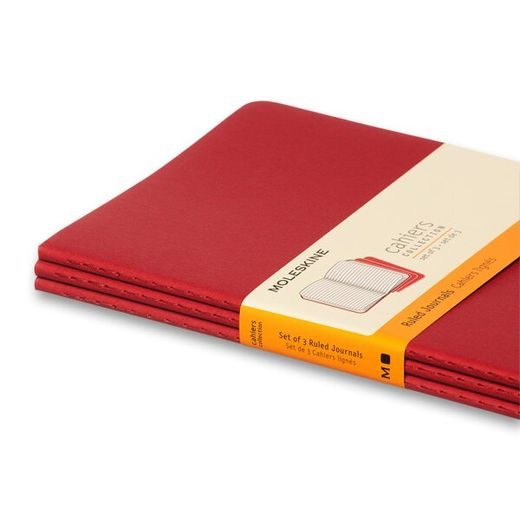 SEŠITY MOLESKINE CAHIER VÝBĚR BAREV, 3KS - MĚKKÉ DESKY - L, LINKOVANÝ 1331/22372 - DIÁRE A ZÁPISNÍKY - OSTATNÉ