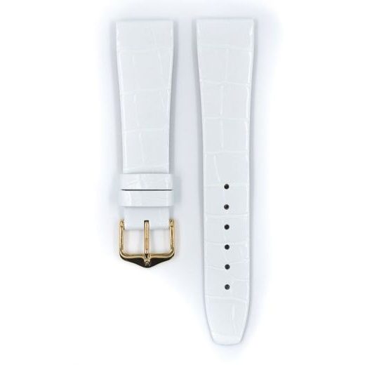 ŘEMÍNEK HIRSCH PRESTIGE 1 ALLIGATOR - BÍLÝ, LESK - REMIENKY - OSTATNÉ