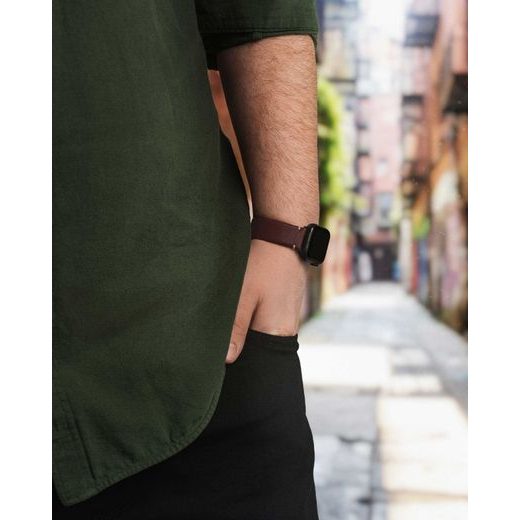 REMIENOK HIRSCH RANGER PRE APPLE WATCH - HNEDÝ - REMIENKY - OSTATNÉ