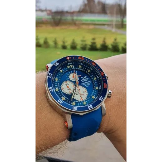 VOSTOK EUROPE LUNOCHOD-2 MULTIFUNCIONAL LINE YM86-620A636 – BIELY GUMOVÝ REMIENOK - LUNOCHOD-2 - ZNAČKY