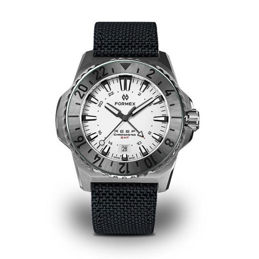 FORMEX REEF GMT AUTOMATIC CHRONOMETER WHITE DIAL WITH RED GMT - REEF - ZNAČKY