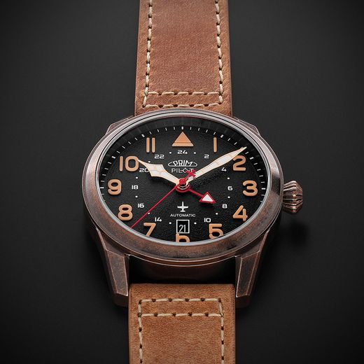 PRIM PILOT DUAL TIME - C W91P.13250.C - AUTOMATIC - ZNAČKY