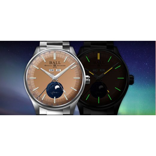 BALL ENGINEER II MOON CALENDAR COPPER NM3016C-S2J-CO - ENGINEER II - ZNAČKY