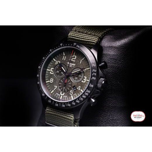 TRASER P67 OFFICER PRO CHRONOGRAPH GREEN NATO - HERITAGE - ZNAČKY