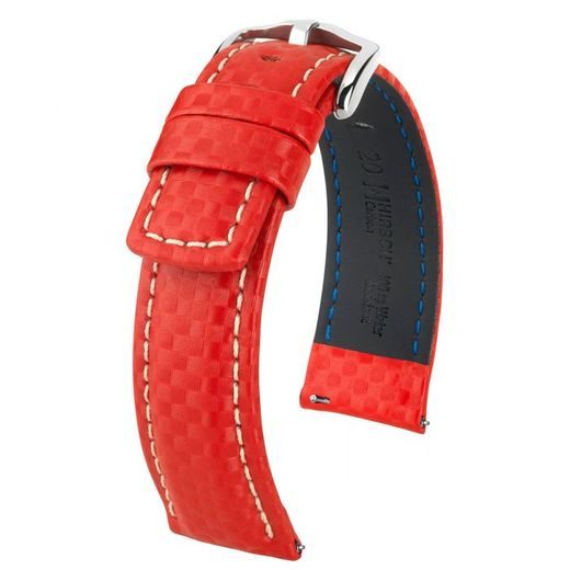 ŘEMÍNEK HIRSCH CARBON 2 - ČERVENÝ - REMIENKY - OSTATNÉ
