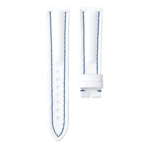 KOŽENÝ ŘEMÍNEK BIATEC | BÍLÝ Z TELETINY - 20 MM - REMIENKY - OSTATNÉ