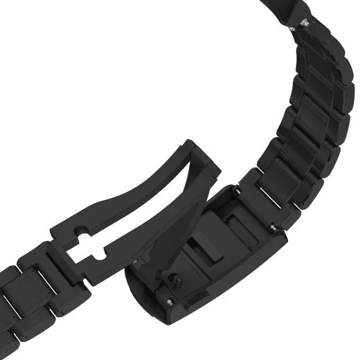 KOVOVÝ NÁRAMEK BIATEC | S ČERNOU DLC ÚPRAVOU - 20 MM - REMIENKY - OSTATNÉ