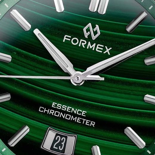 FORMEX ESSENCE FORTYTHREE AUTOMATIC CHRONOMETER MALACHITE STEEL BRACELET 0330.1.6390.100 - ESSENCE - ZNAČKY