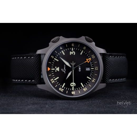 LACO FLIEGER FRANKFURT 40 GMT SCHWARZ - PILOT SPECIAL MODELS - ZNAČKY