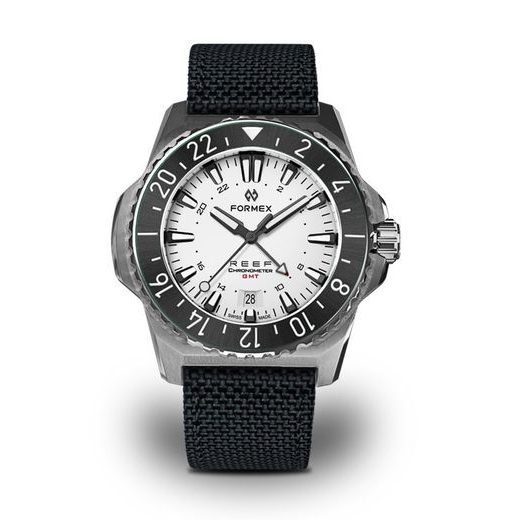 FORMEX REEF GMT AUTOMATIC CHRONOMETER WHITE DIAL WITH RED GMT - REEF - ZNAČKY