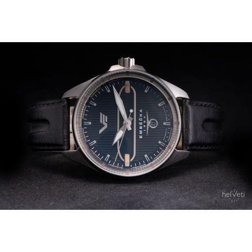 VOSTOK EUROPE LIMITOVANÁ EDÍCIA EMBÉČKA AUTOMATIC LINE NH35-325A498 – ČIERNY KOŽENÝ REMIENOK - EMBÉČKA - ZNAČKY
