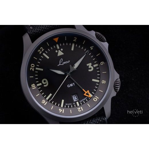 LACO FLIEGER FRANKFURT 40 GMT SCHWARZ - PILOT SPECIAL MODELS - ZNAČKY