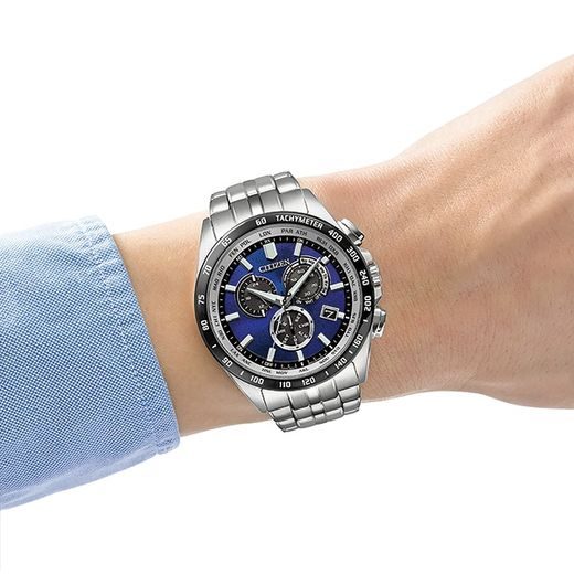 CITIZEN ECO-DRIVE RADIO CONTROLLED UNITE WITH BLUE LIMITED EDITION CB5874-81L - CITIZEN - ZNAČKY